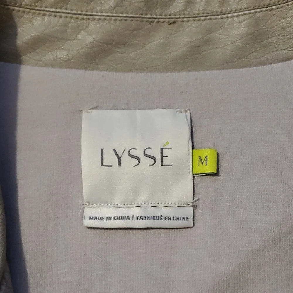 Lysse Light Gray Faux Leather Jacket with Snap Details - Picture 2 of 6